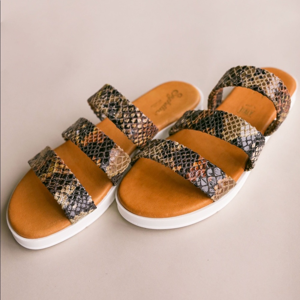 Seychelles Walking On Air Sandals Cognac Exotic 8
